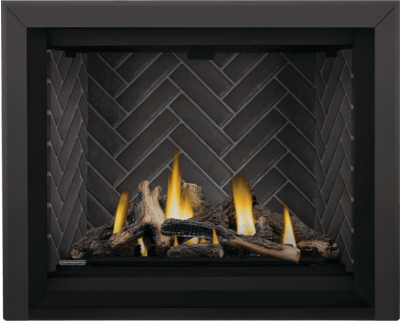 CAX42 — 42" Premium Traditional Bay-Front Gas Fireplace by Continental Comfort