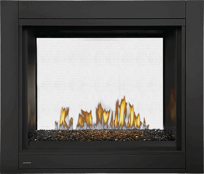 CBHD4STG — See-Through Glass Ember Bed Gas Fireplace by Continental Comfort