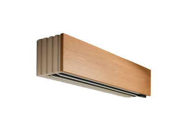 Quilt heat pump with real white oak veneer cover